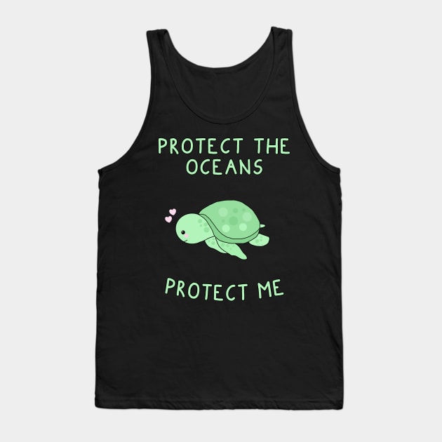 Protect Sea Turtles Tank Top by Danielle